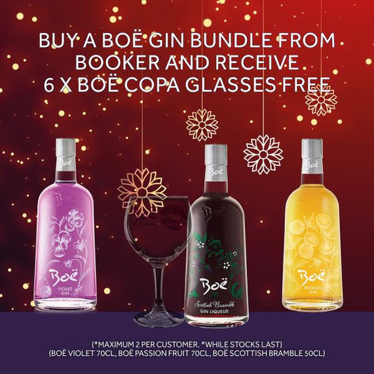 3 x Boe Gin & Glass Bundle