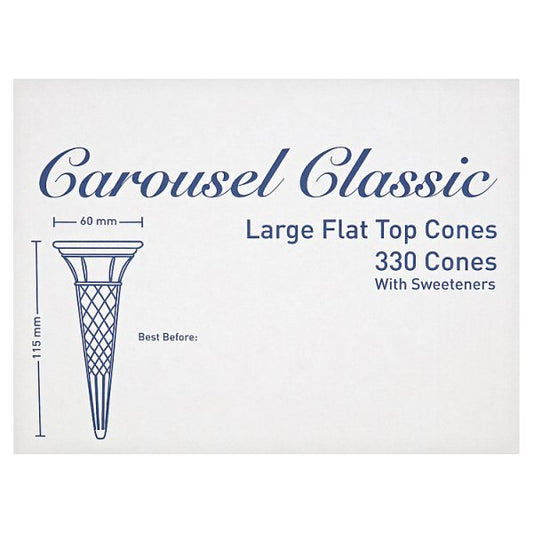 Carousel Classic 330 Large Flat Top Cones