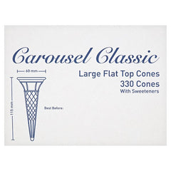 Carousel Classic 330 Large Flat Top Cones