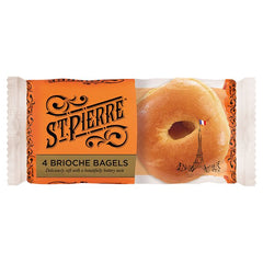 St Pierre 4 Brioche Bagels Pre-Sliced