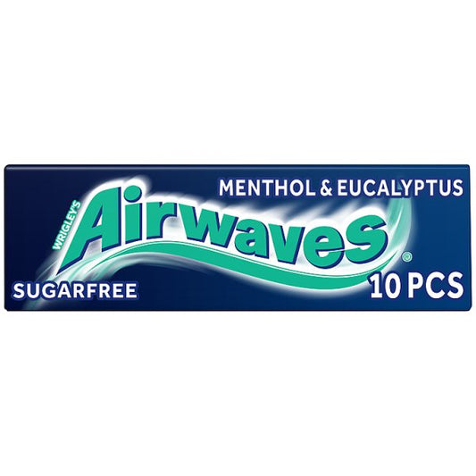 Airwaves Menthol & Eucalyptus Sugarfree Chewing Gum 10 Pieces