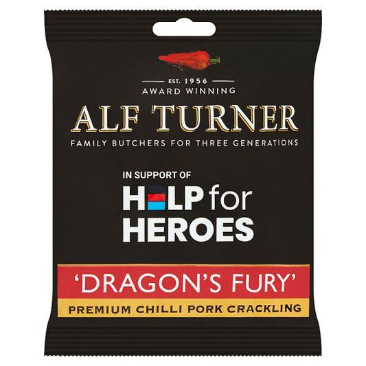 Alf Turner Dragon's Fury Premium Chilli Pork Crackling 40g