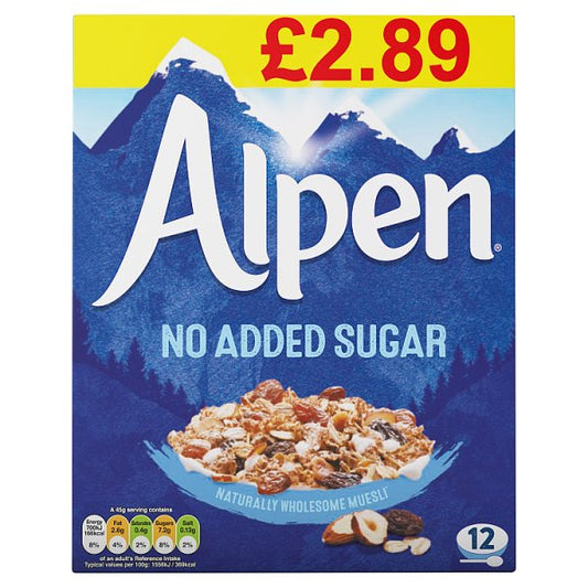 Alpen No Added Sugar Naturally Wholesome Muesli 550g