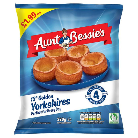 Aunt Bessie's 12 Golden Yorkshires 220g