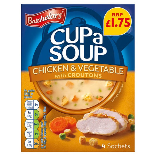 Batchelors Cup a Soup Chicken & Vegetable with Croutons 110g