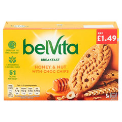 Belvita Breakfast 5 Honey & Nut with Choc Chips 225g