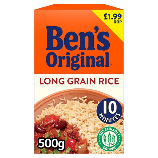 Bens Original PMP £1.99 Long Grain Rice 500g