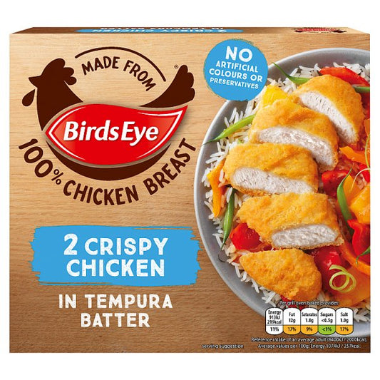 Birds Eye 2 Crispy Chicken in Tempura Batter 170g