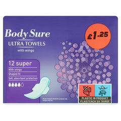 Body Sure 12 Super Ultra Towels with Wings