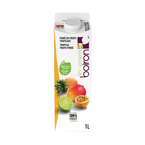 Boiron Ambient Fruit Puree 100% Trop Fruits 1Ltr