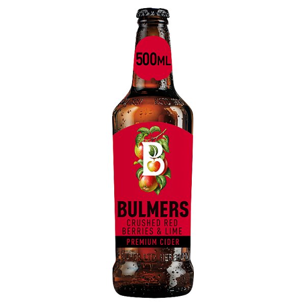 Bulmers Crushed Red Berries & Lime Cider 500ml Bottle