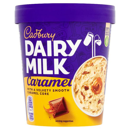 Cadbury Dairy Milk Caramel Ice Cream Tub 480ml