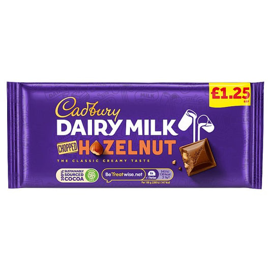 Cadbury Dairy Milk Chopped Hazelnut 95g