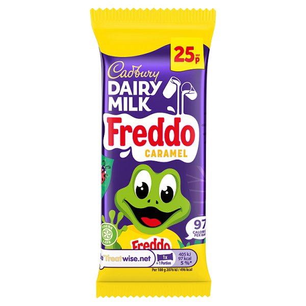 Cadbury Dairy Milk Freddo Caramel 25p Chocolate Bar 19.5g