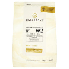 Callebaut Finest Belgian Chocolate White Callets 2.5kg