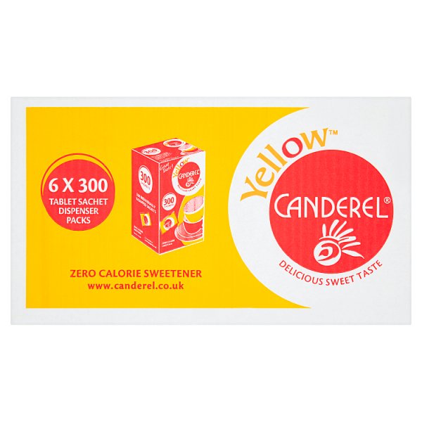 Canderel Yellow Tablet Sachets Dispencer Packs 153g