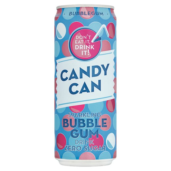 Candy Can Sparkling Bubble Gum Drink 330ml