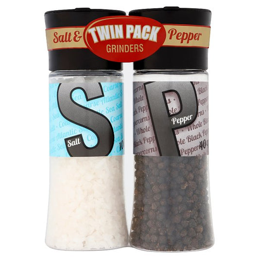 Cape Foods Salt & Pepper Grinders Twin Pack