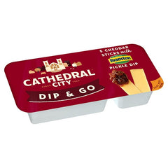 Cathedral City 5 Cheddar Sticks with Branston Pickle Dip 60g