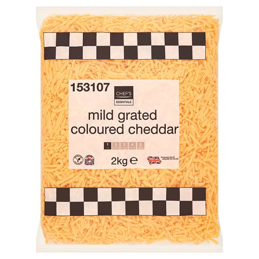 Chef's Essentials Mild Grated Coloured Cheddar 2kg