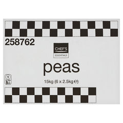 Chef's Essentials Peas 15kg (6 x 2.5kg)