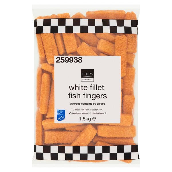 Chef's Essentials White Fillet Fish Fingers 1.5kg