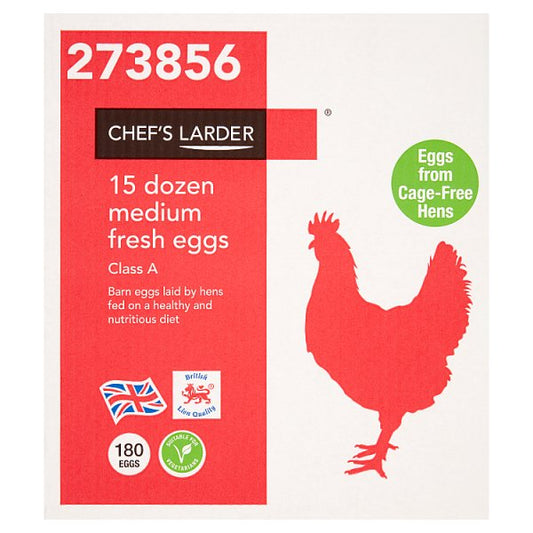 Chef's Larder 15 Dozen Medium Fresh Eggs