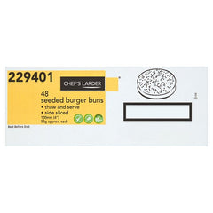 Chef's Larder 48 Seeded Burger Buns