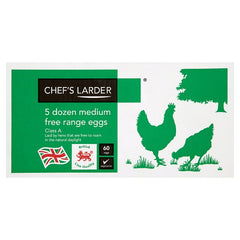 Chef's Larder 5 Dozen Medium Free Range Eggs