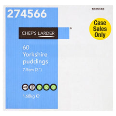 Chef's Larder 60 Yorkshire Puddings 1.68kg