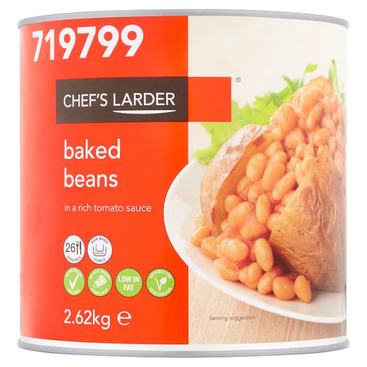 Chef's Larder Baked Beans in a Rich Tomato Sauce 2.62kg