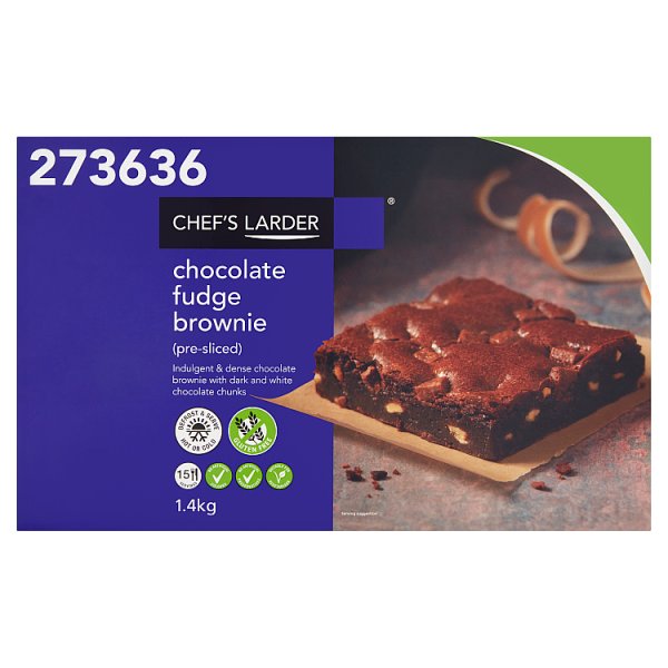 Chef's Larder Chocolate Fudge Brownie 1.4kg