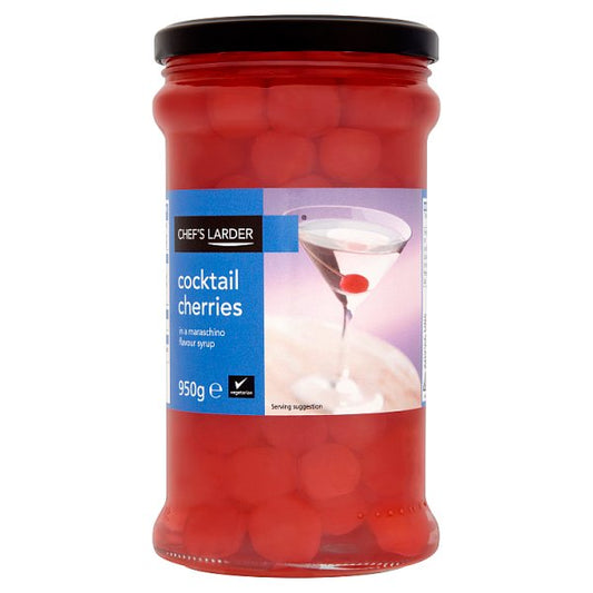 Chef's Larder Cocktail Cherries in a Maraschino Flavour Syrup 950g