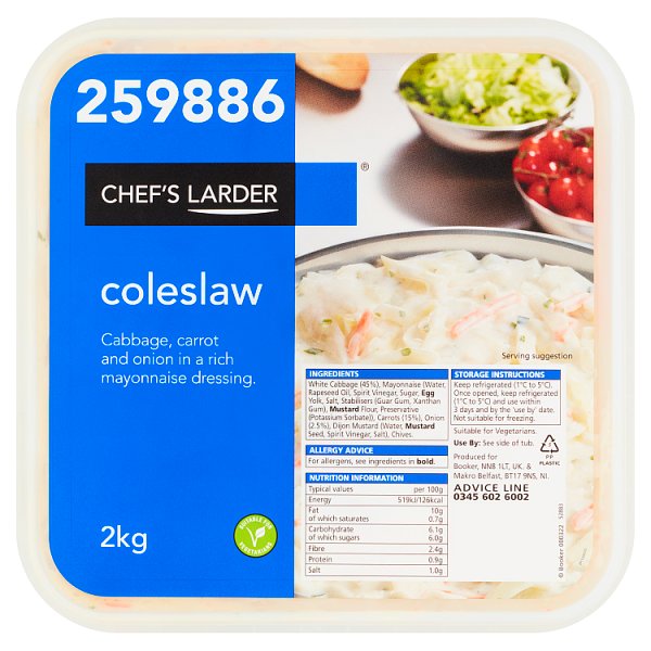 Chef's Larder Coleslaw 2kg