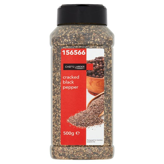 Chef's Larder Cracked Black Pepper 500g