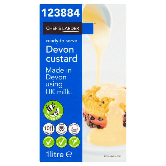 Chef's Larder Devon Custard 1 Litre