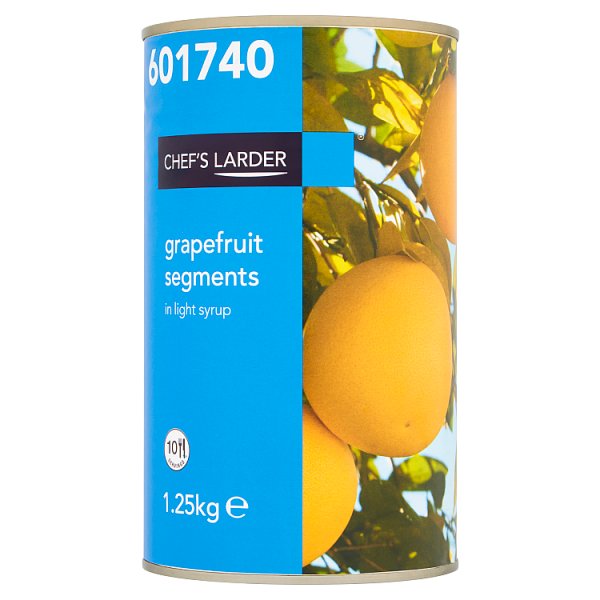 Chef's Larder Grapefruit Segments in Light Syrup 1.25kg