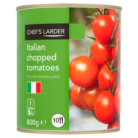 Chef's Larder Italian Chopped Tomatoes in a Rich Tomato Juice 800g