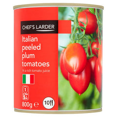 Chef's Larder Italian Peeled Plum Tomatoes in a Rich Tomato Juice 800g