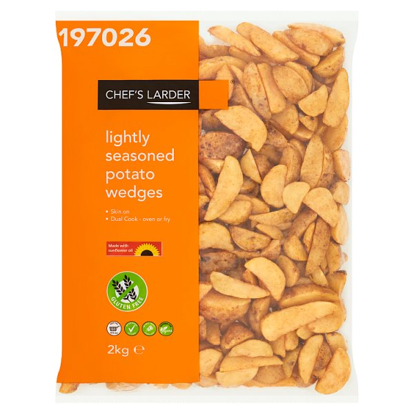 Chef's Larder Lightly Seasoned Potato Wedges 2kg