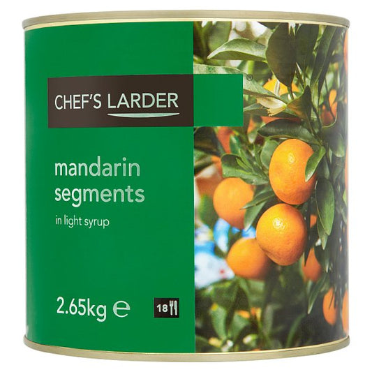 Chef's Larder Mandarin Segments in Light Syrup 2.65kg