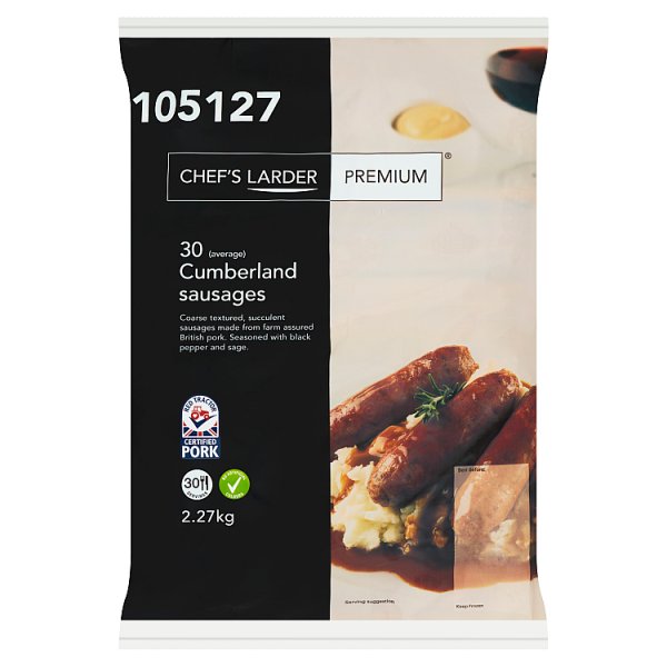 Chef's Larder Premium 30 (Average) Cumberland Sausages 2.27kg