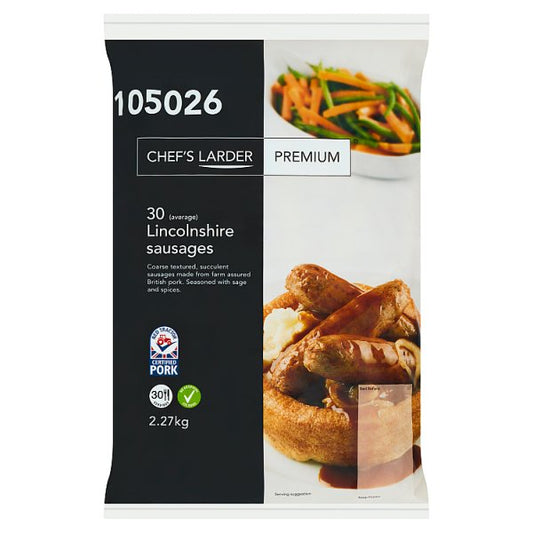 Chef's Larder Premium 30 (Average) Lincolnshire Sausages 2.27kg