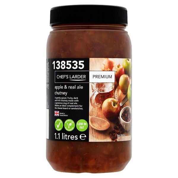 Chef's Larder Premium Apple & Real Ale Chutney 1.1L