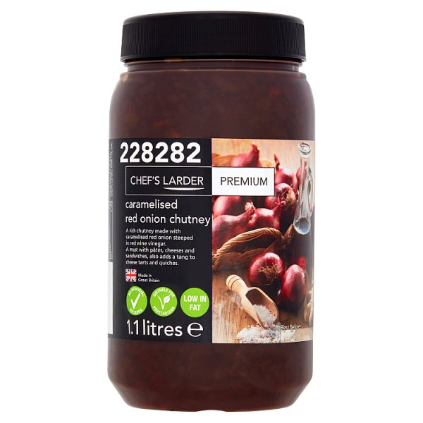 Chef's Larder Premium Caramelised Red Onion Chutney 1.1 Litres