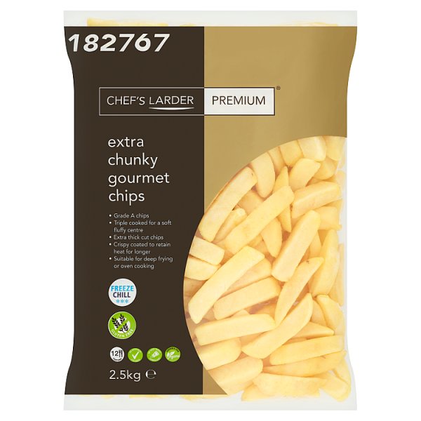 Chef's Larder Premium Extra Chunky Gourmet Chips 2.5kg