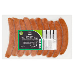 Chef's Larder Premium Gourmet Wild Boar Hot Dogs 1.5kg