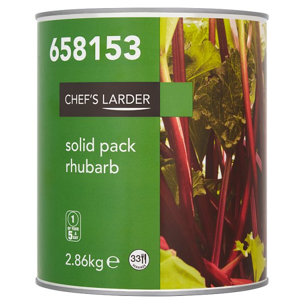 Chef's Larder Solid Pack Rhubarb 2.86kg