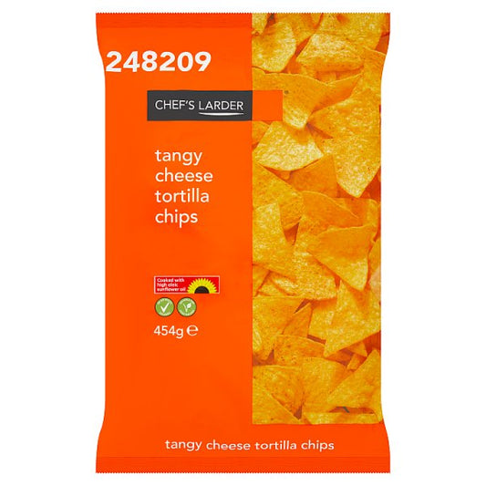 Chef's Larder Tangy Cheese Tortilla Chips 454g