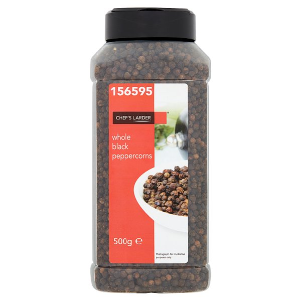 Chef's Larder Whole Black Peppercorns 500g